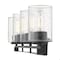 Homeroots 9.5 x 31.5 x 6 in. Orella 4-Light Matte Black Sconce 398694 - alternate 5